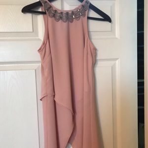 Bebe draped top with beading